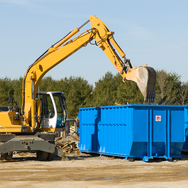 are there any restrictions on where a residential dumpster can be placed in Fortine